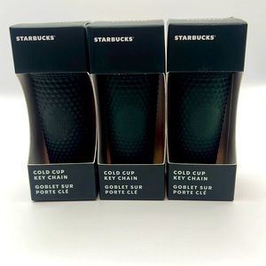 Starbucks Matt Dark green keychain.